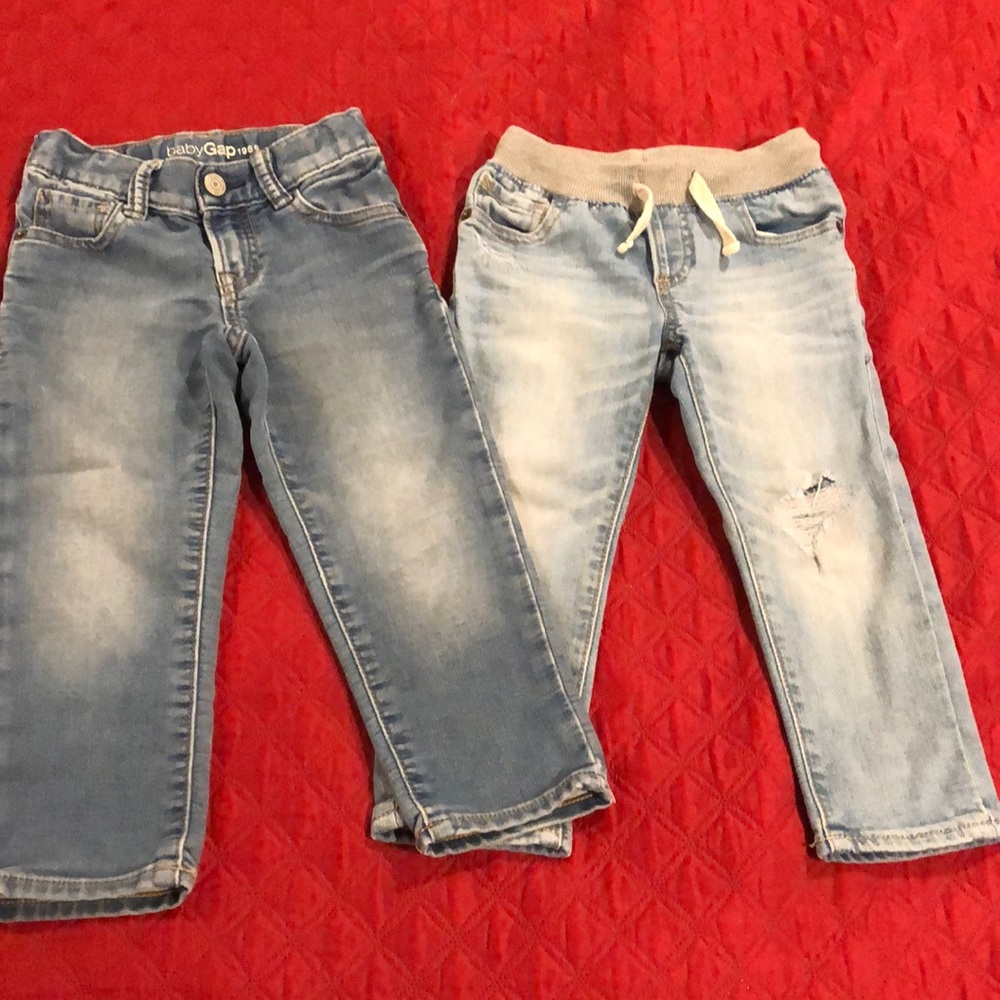 Gap boys jeans adjustable waist bands size 3 year